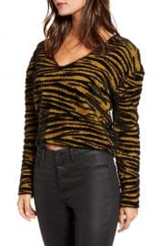 Leith Tiger Stripe Pullover   Nordstrom at Nordstrom